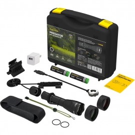 Фонарь с набором охотника ARMYTEK PREDATOR PRO MAGNET USB EXTENDED SET WHITE